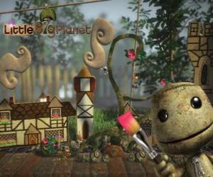 пазл LittleBigPlanet, видео-игра, в которой символы куклы называется Sackboys или Sackgirls